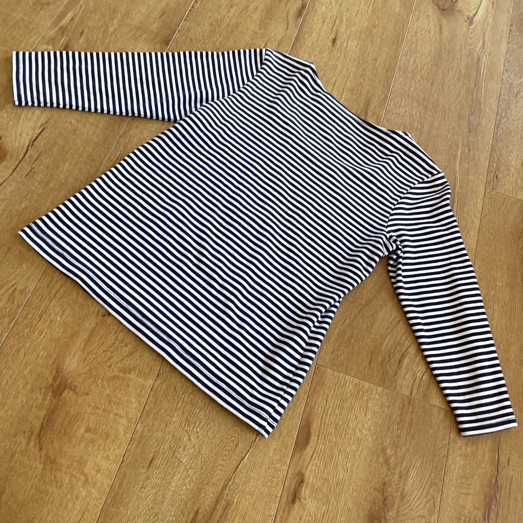 Vintage VINTAGE Chico's Navy White Striped Shirt Studded Anchor Nautical Top Cruise M Womens Size XS / US 0-2 / IT 36-38 - 7 Thumbnail