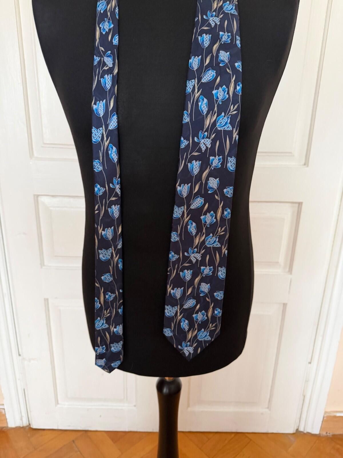 Brioni Brioni Silk Blue Flovers Tie Size ONE SIZE - 3 Thumbnail
