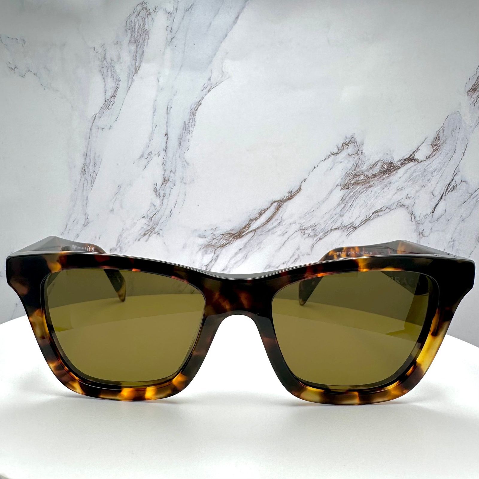 Prada New PRADA Sunglasses Brown Tortoise Square Butterfly Size ONE SIZE - 2 Thumbnail
