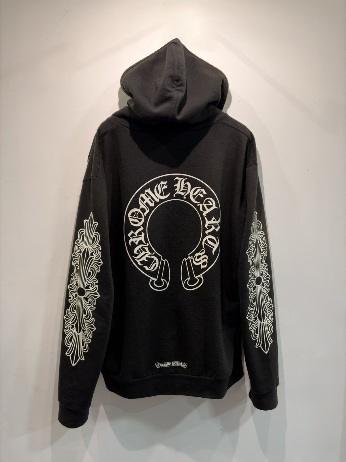 Chrome Hearts CHROME HEARTS HorseShoe Floral Cross Sleeve Zip Up