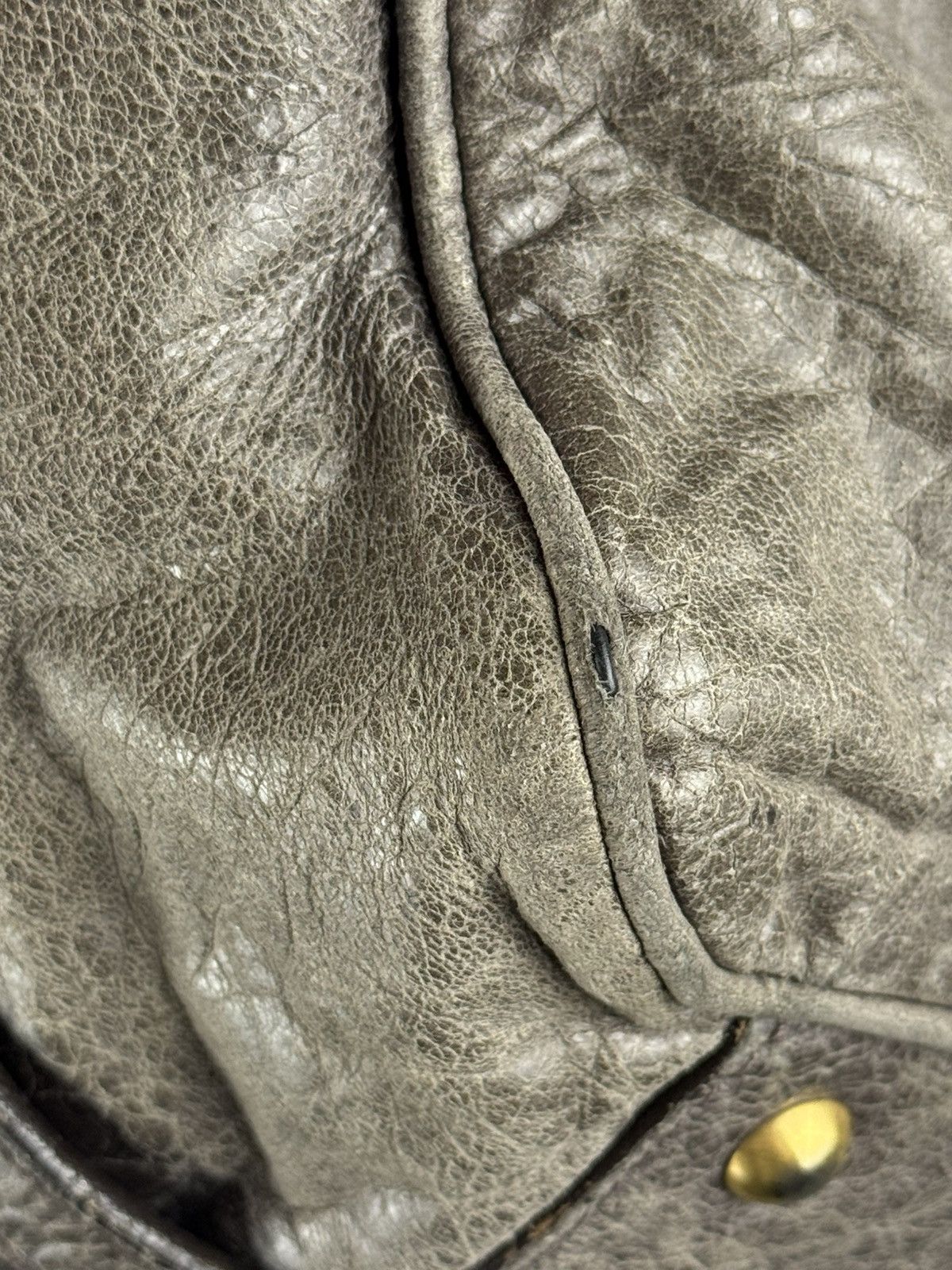 Miu Miu Miu Miu Vitello Two Way Nappa Leather Handbag Bag Grey Size ONE SIZE - 22 Thumbnail