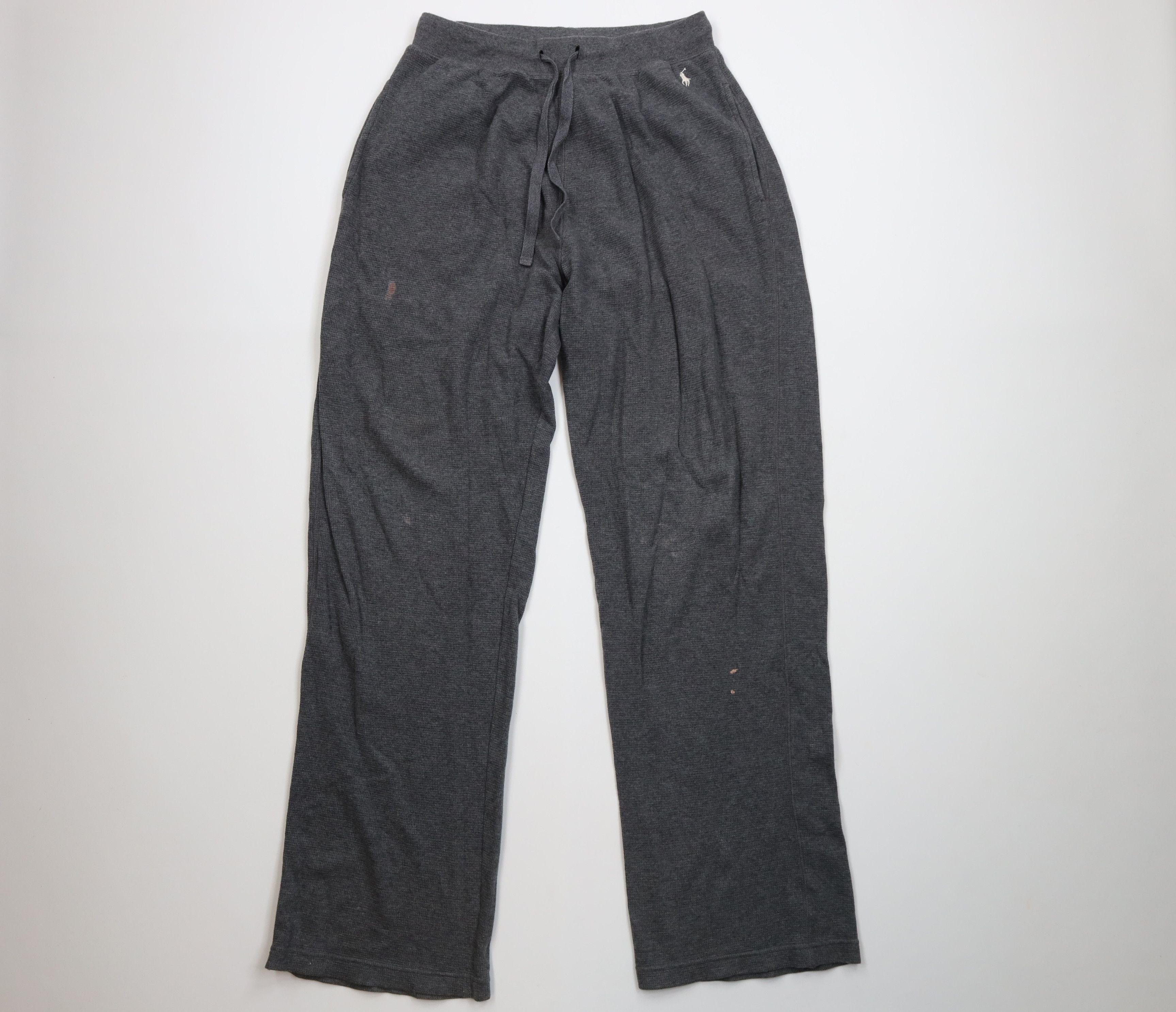 Ralph Lauren Vintage Y2K Ralph Lauren Thermal Knit Wide Leg Sleep Pants Size US 34 / EU 50 - 1 Thumbnail