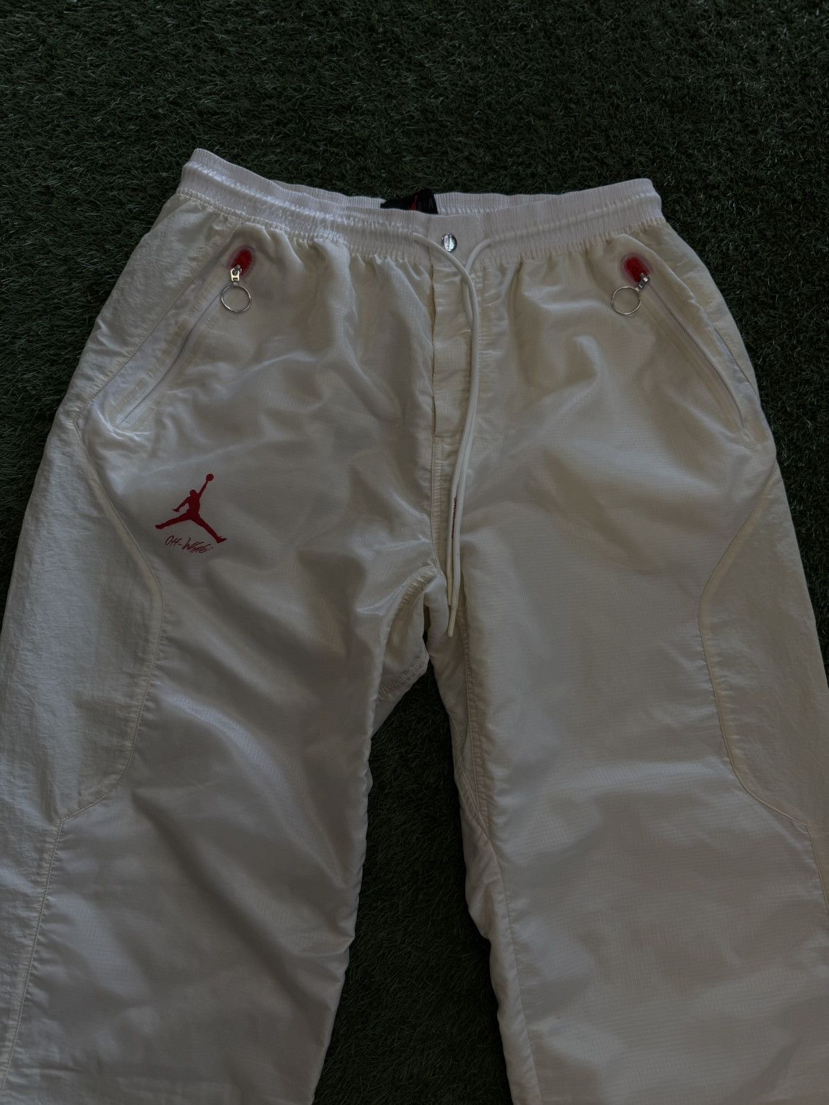 Jordan Brand × Off-White Off White Jordan Cream Sail Sweatpants Size Large Size US 33 - 3 Thumbnail