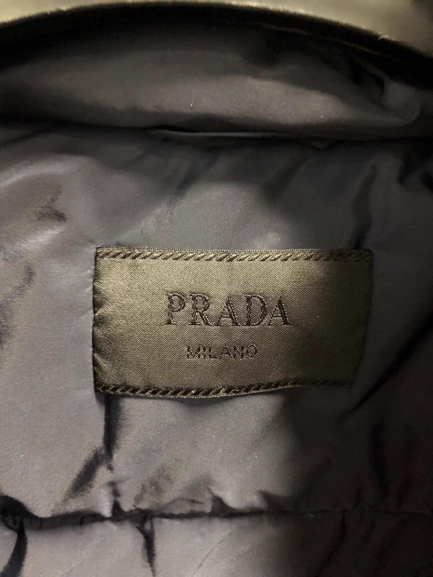 Prada Prada Men's Navy Blue Zip Hooded Jacket IT48 Size US M / EU 48-50 / 2 - 4 Thumbnail