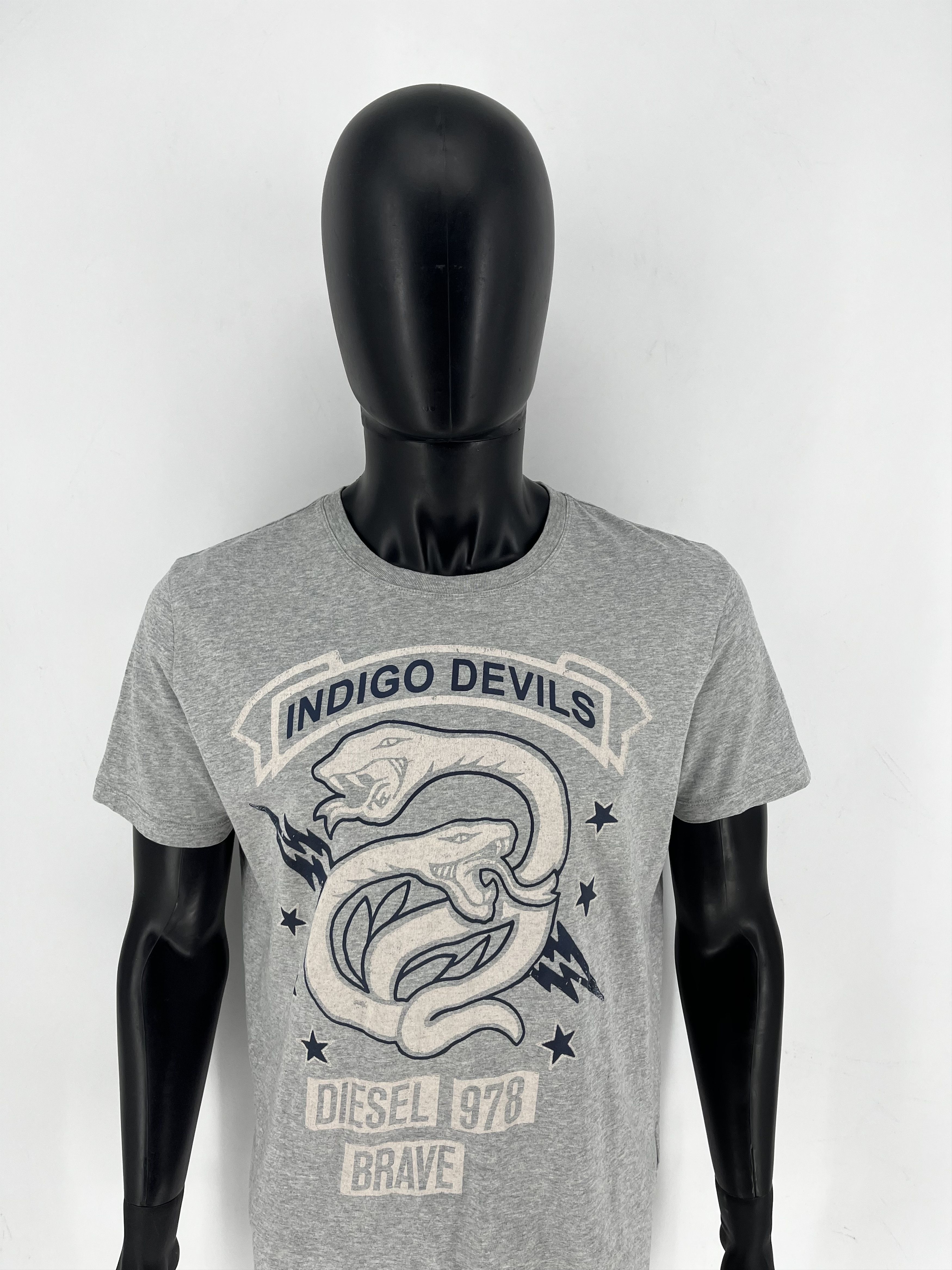 Diesel Vintage Y2K Diesel Printed Black T-shirt Size US M / EU 48-50 / 2 - 6 Thumbnail