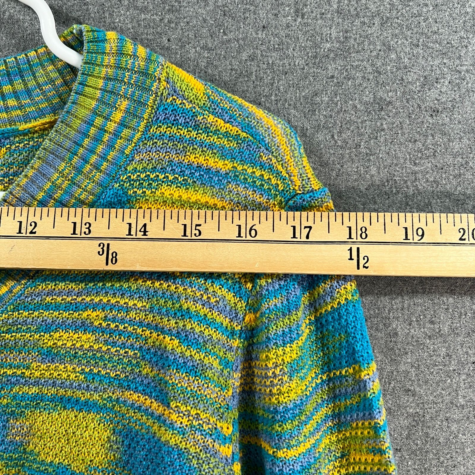 Other LOGO by Lori Goldstein Space Dye Button Front Cardigan Size M / US 6-8 / IT 42-44 - 5 Thumbnail