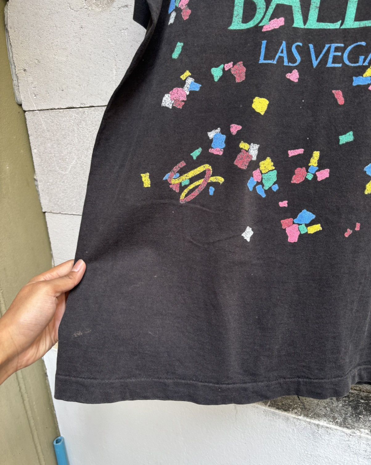 Vintage Faded BALLY’S LAS VEGAS Distressed T-Shirt ERD Grunge Size US XL / EU 56 / 4 - 6 Thumbnail