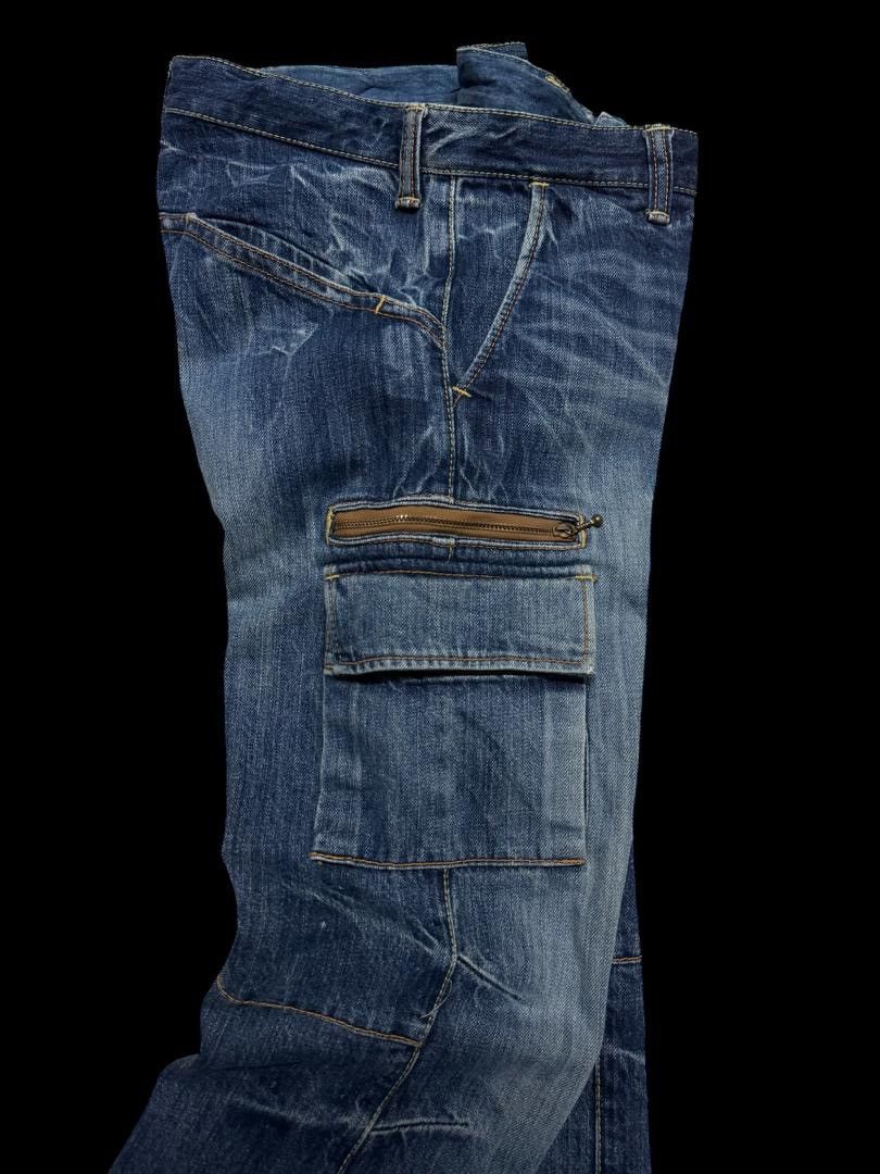 SICK Vintage Kurashiki Eternal Kapital Whisker Cargo Jeans