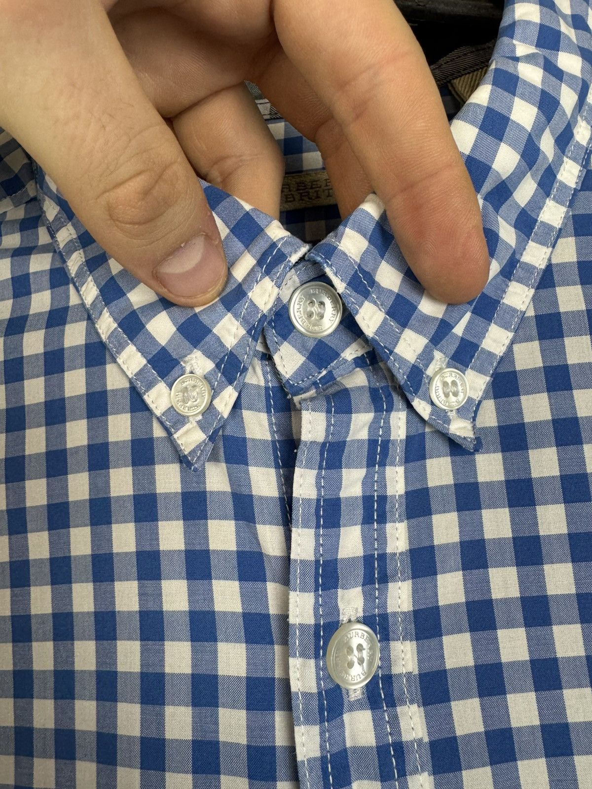 Burberry Burberry Brit Plaid Button-Down Long Sleeve Shirt Size US L / EU 52-54 / 3 - 6 Thumbnail