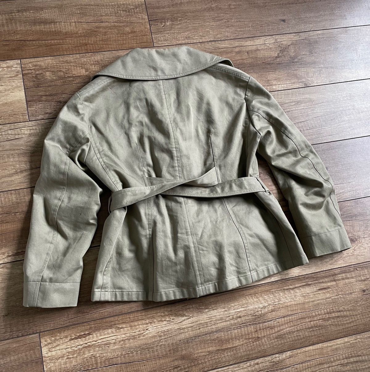 Belstaff Belstaff Women's Olive Asymmetric Biker Cotton Jacket Size S / US 4 / IT 40 - 2 Thumbnail