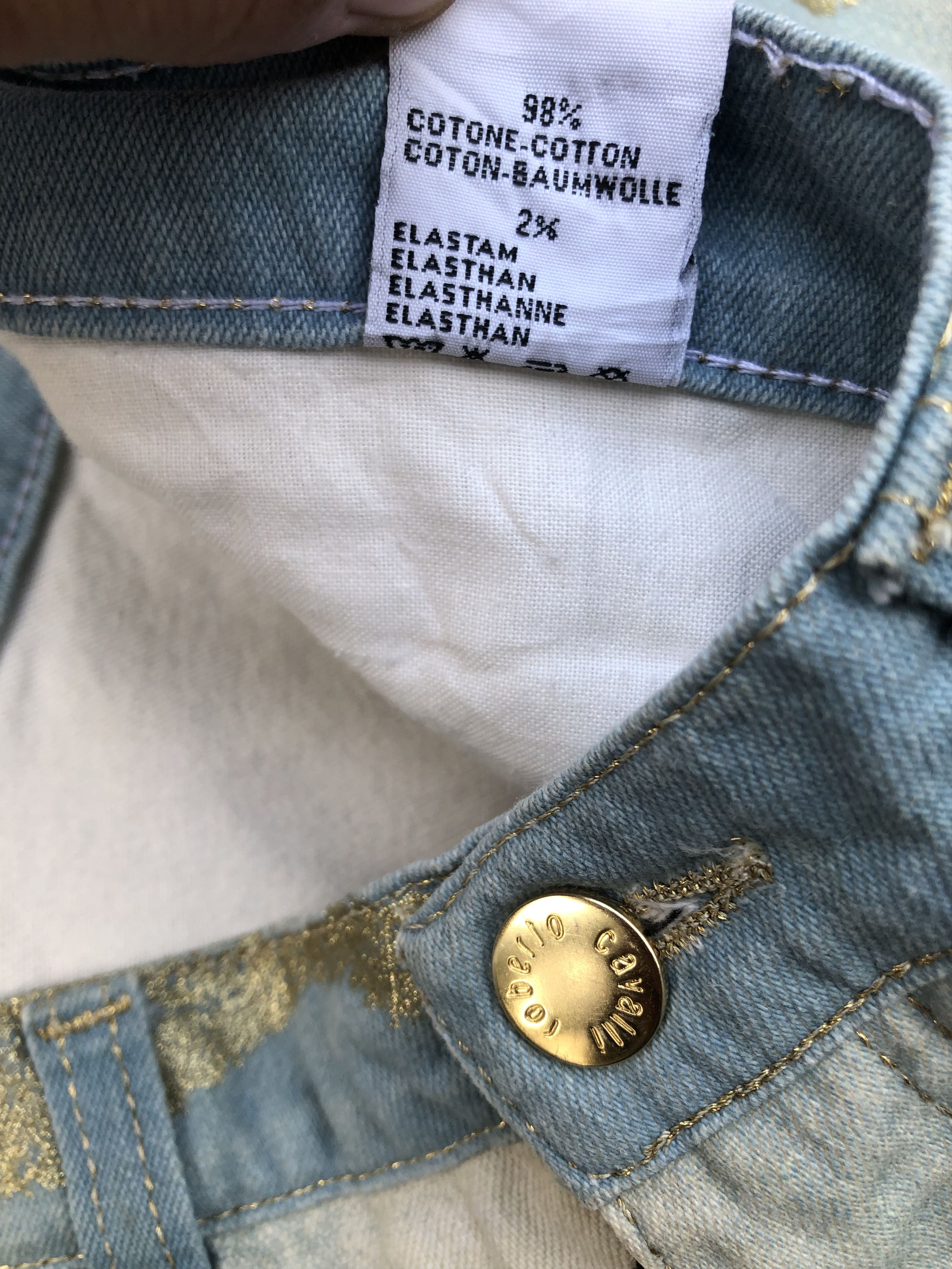 Roberto Cavalli 2000s Roberto Cavalli Golden Zebra Jeans Size 30" / US 8 / IT 44 - 7 Thumbnail