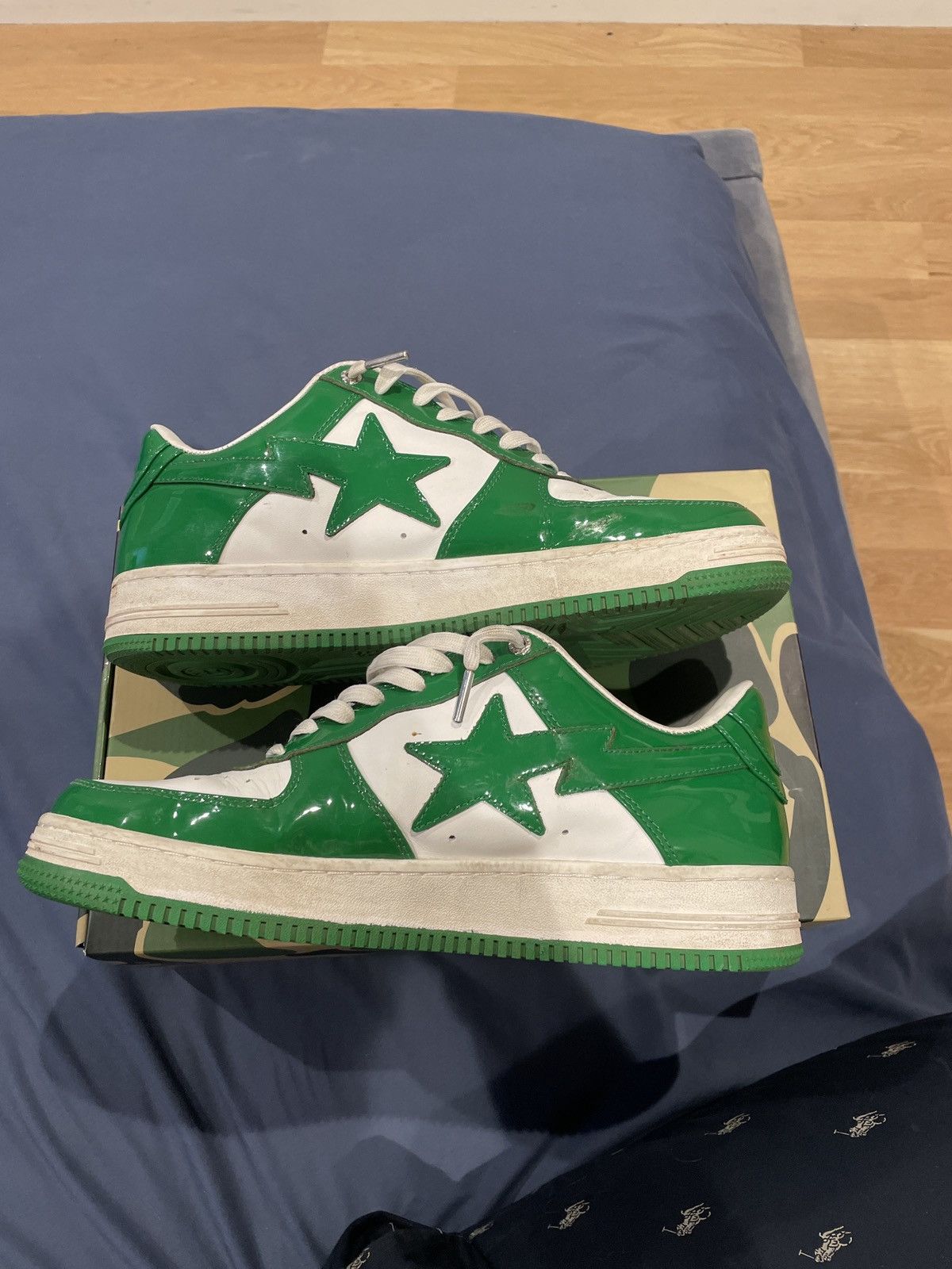 Bape Bapesta ‘Green’ Size US 12 / EU 45 - 2 Thumbnail