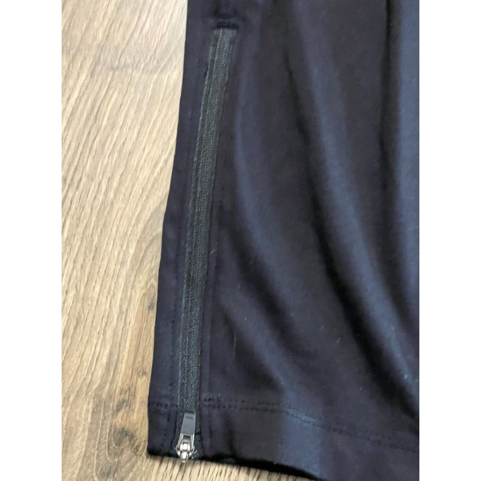 Vintage MONDETTA Pants Women L Black Capri Zip Ankle Tie Waist Casual 29 in Inseam Straight 3/4 Size 36" / US 14 / IT 50 - 3 Thumbnail