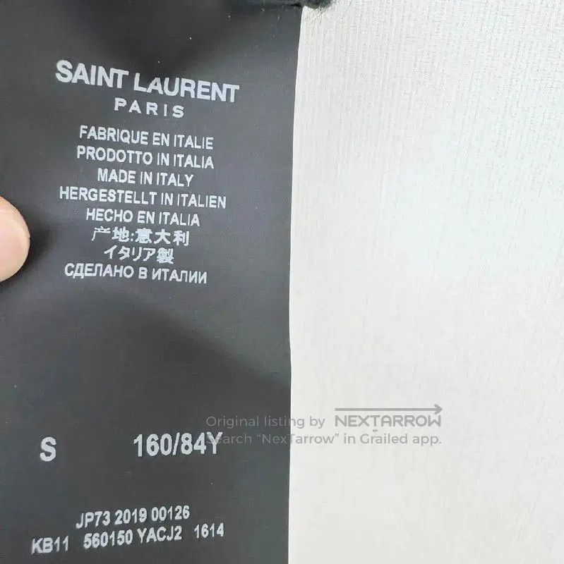 Yves Saint Laurent YSL Black Long Sleeve Knit Sweater Size S . Size S / US 4 / IT 40 - 3 Thumbnail