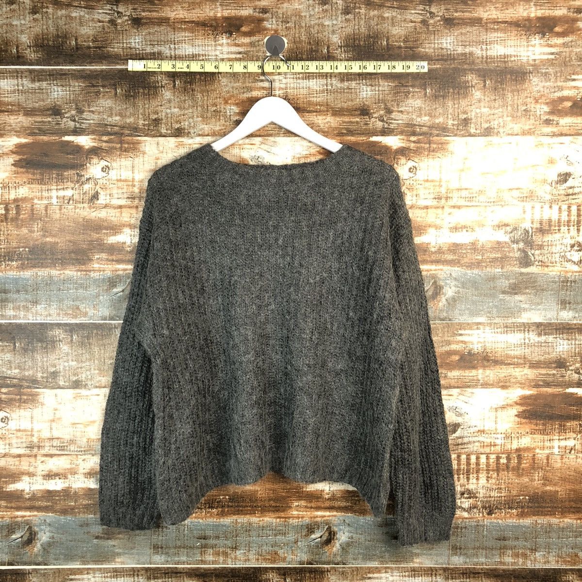 Homespun Knitwear × Uniqlo Uniqlo mohair vintage winter Grey Knitwear #A2367 Size US S / EU 44-46 / 1 - 1 Thumbnail