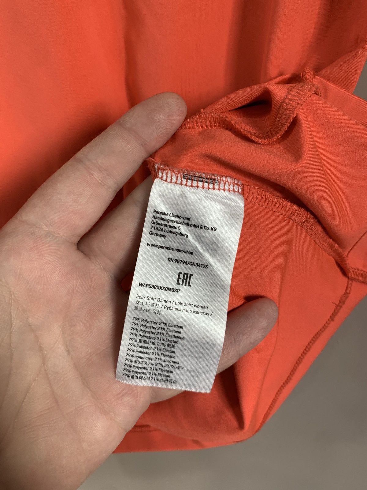 Other Womens Porsche Cycling Shirt Orange Jersey Size S Size S / US 4 / IT 40 - 8 Thumbnail