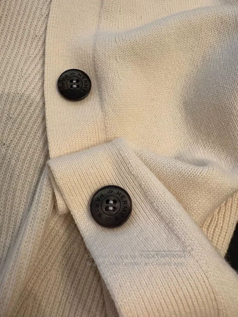 Hermes Hermes Cardigan - Beige Size XS / US 0-2 / IT 36-38 - 4 Thumbnail