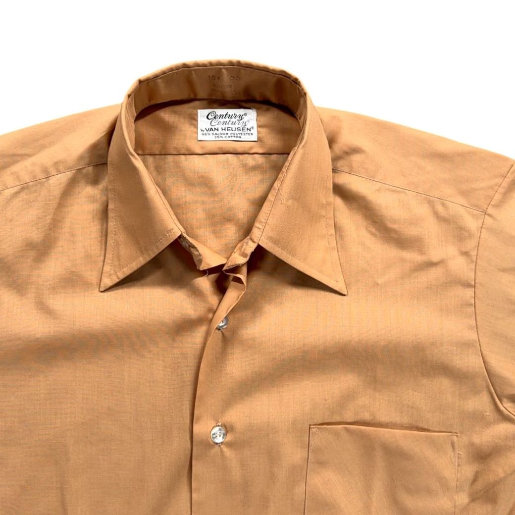 Van Heusen VINTAGE Van Heusen Shirt Men Brown 70s Century Dacron Button-Up Long Sleeve Size US M / EU 48-50 / 2 - 2 Thumbnail