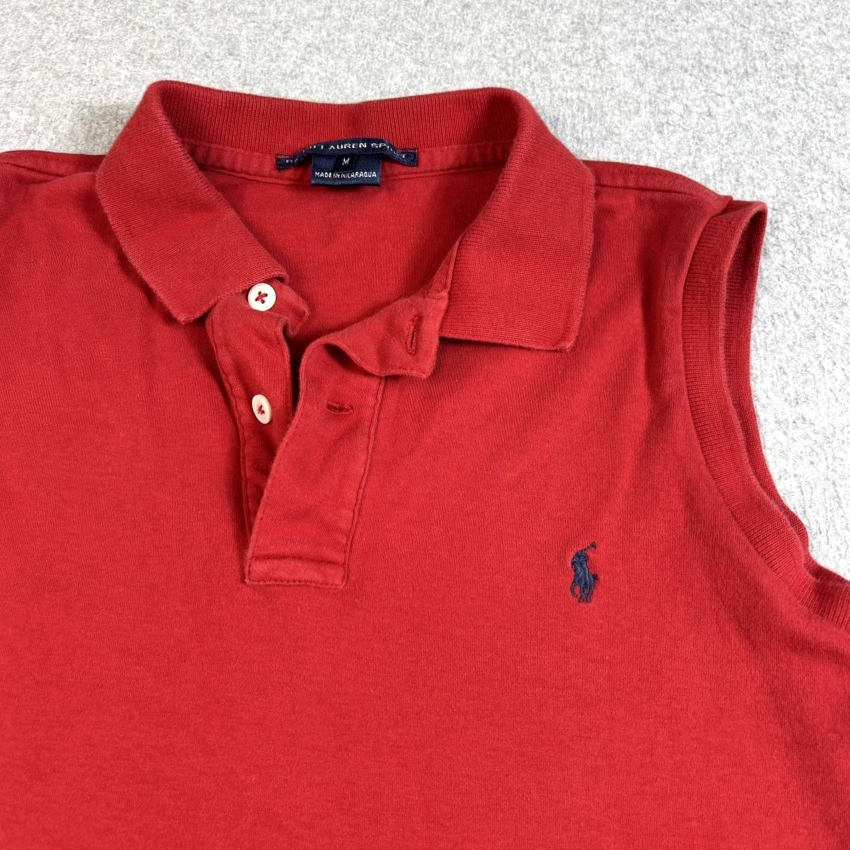 Polo Ralph Lauren Ralph Lauren Sport Tank Top Women M Red Polo Sleeveless Tennis Golf Heritage Size M / US 6-8 / IT 42-44 - 6 Thumbnail