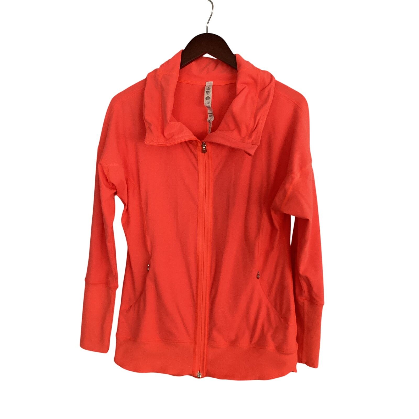 Lululemon Lulu Lemon Activewear Orange Athletica Jacket Size 8 wm Size M / US 6-8 / IT 42-44 - 1 Thumbnail