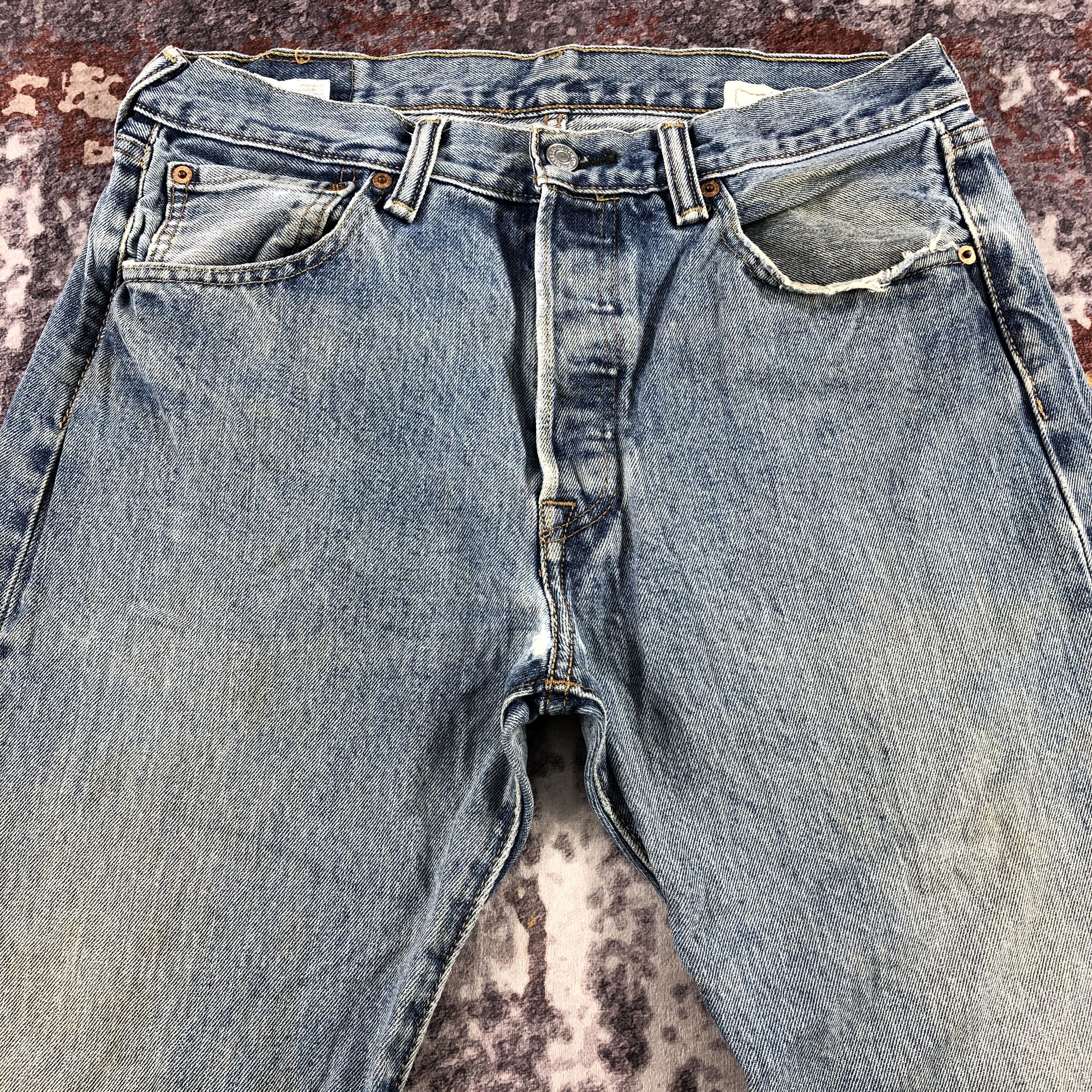 Levi's × Vintage Vintage Blue Wash Levis 501 Jeans-JM2989 Size US 32 / EU 48 - 3 Thumbnail
