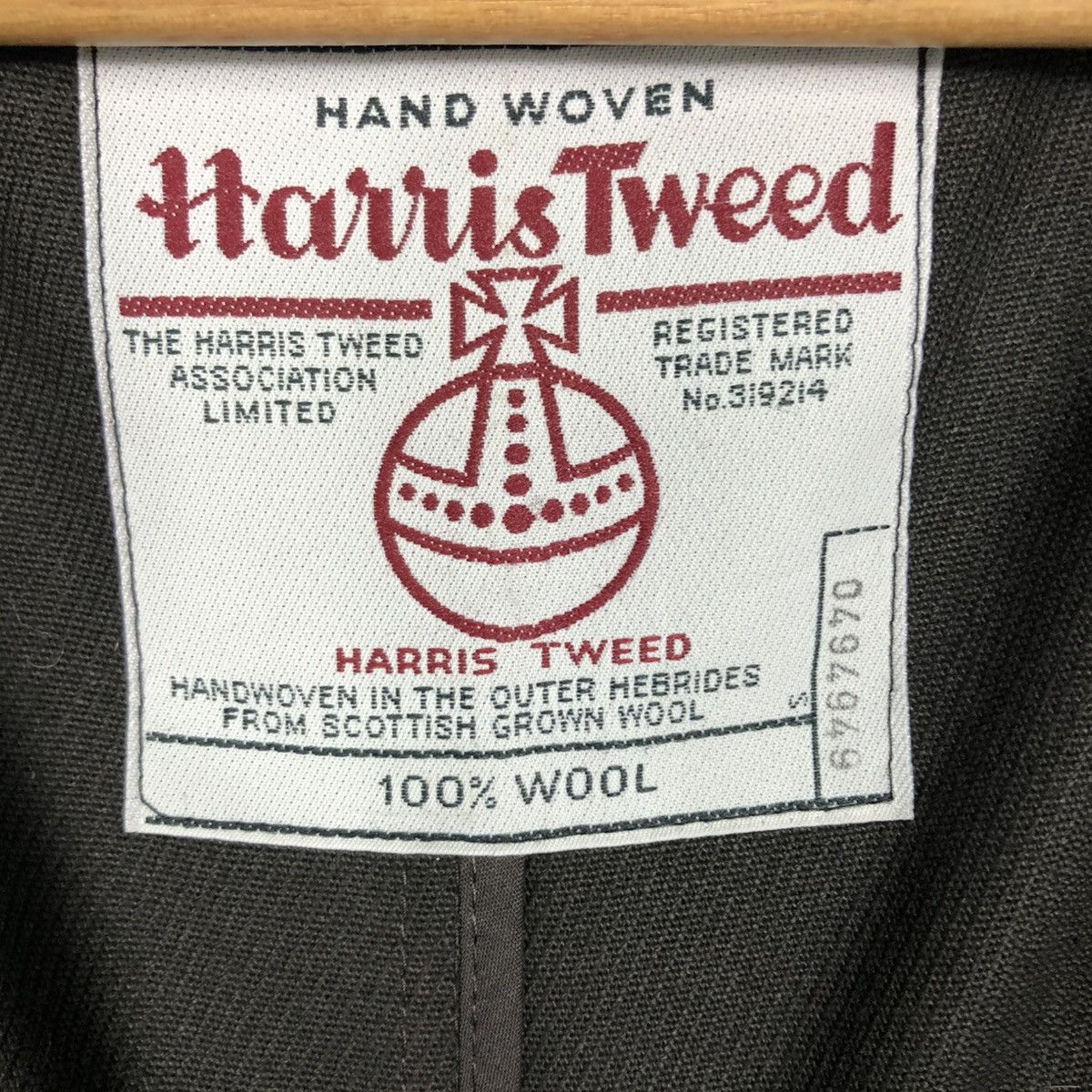 Harris Tweed 🔥VINTAGE WOOL BOMBER JACKET HARRIS TWEED HERRINGBONE Size US S / EU 44-46 / 1 - 20 Thumbnail