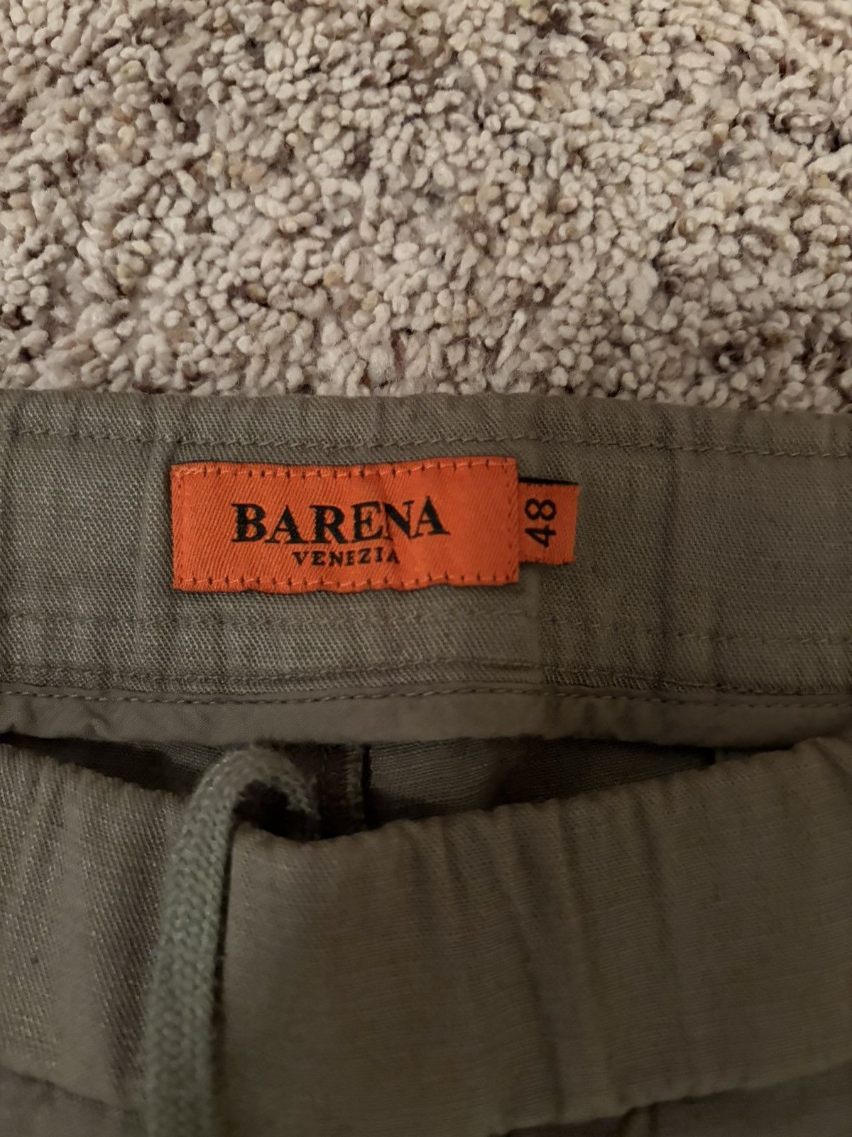 Barena Venezia Linen Cotton Blend, Tapered Fit, Dropped Crotch Size US 32 / EU 48 - 3 Thumbnail