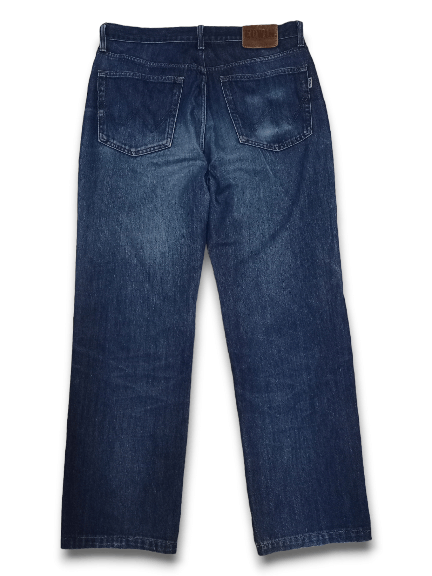 Edwin × Japanese Brand Vintage Edwin Japan Blue Wash Distressed Baggy Jeans 34x29 Size US 34 / EU 50 - 2 Thumbnail