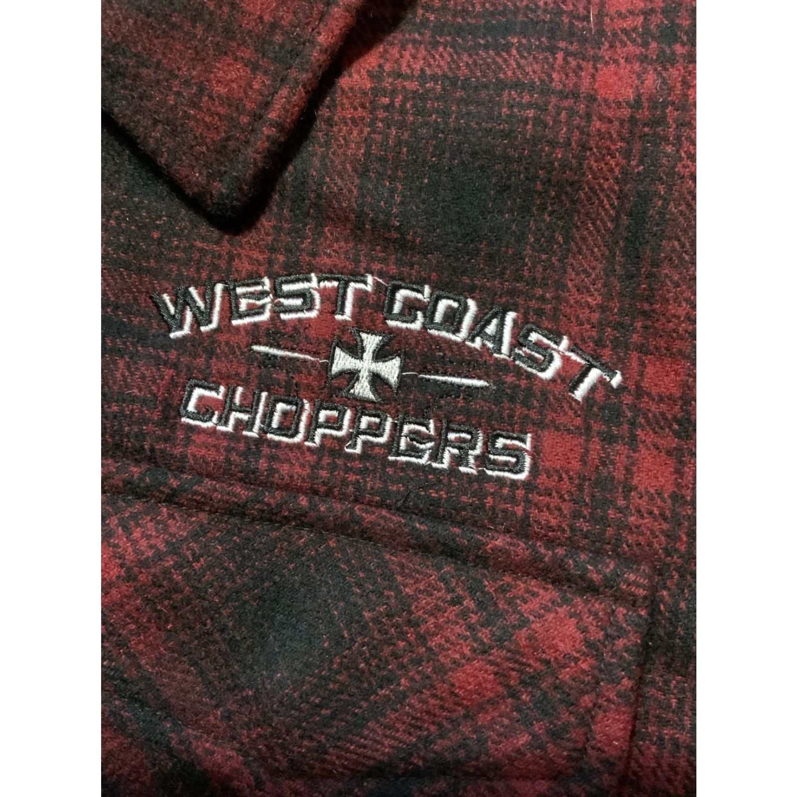 West Coast Choppers VINTAGE Jesse James West Coast Choppers Motorcycle Buffalo Plaid Wool Jacket XXL Size US XXL / EU 58 / 5 - 7 Thumbnail