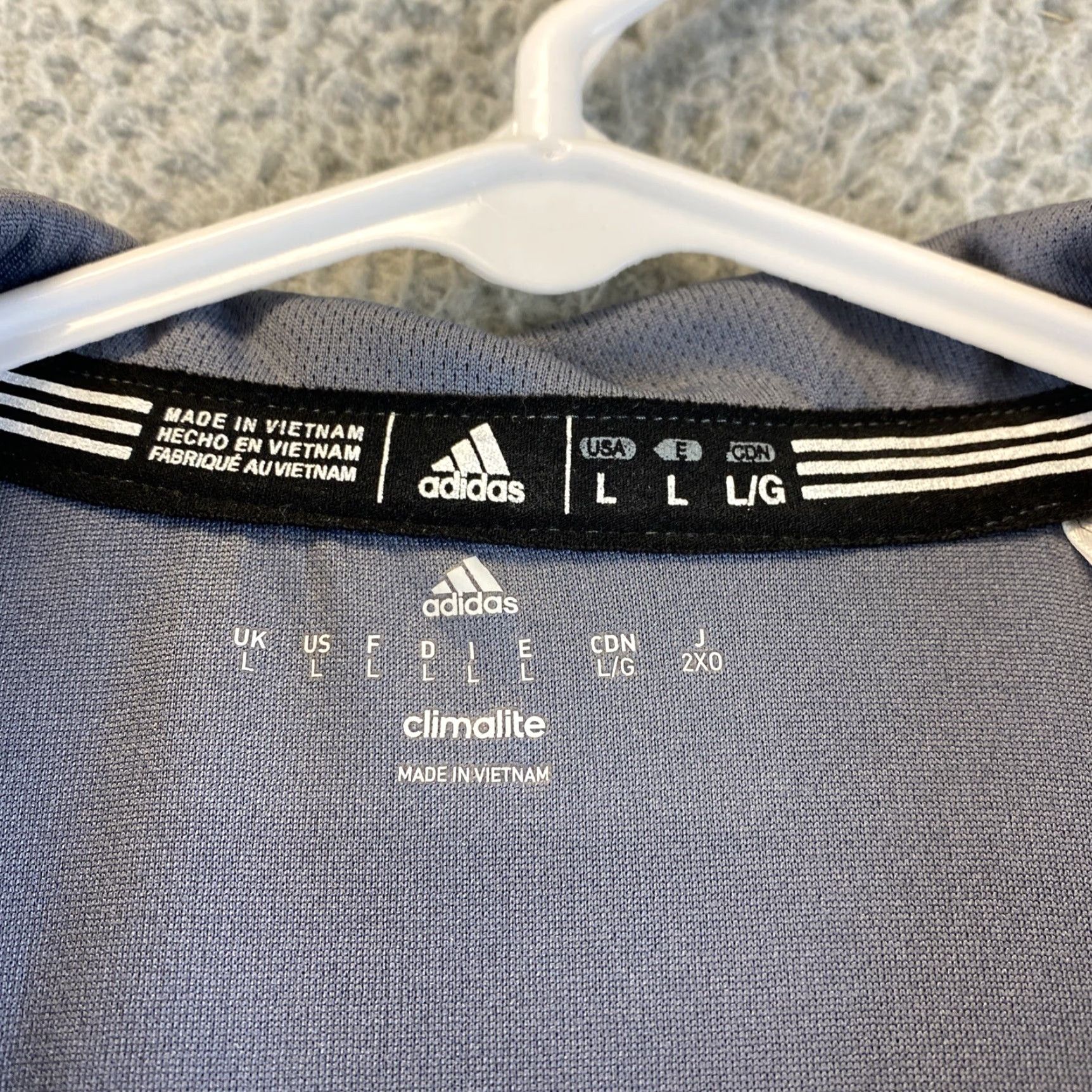Adidas adidas GOLF Men's Size L Climacool dri fit Polo Sport Shirts Gray 81-70 Size US L / EU 52-54 / 3 - 5 Thumbnail
