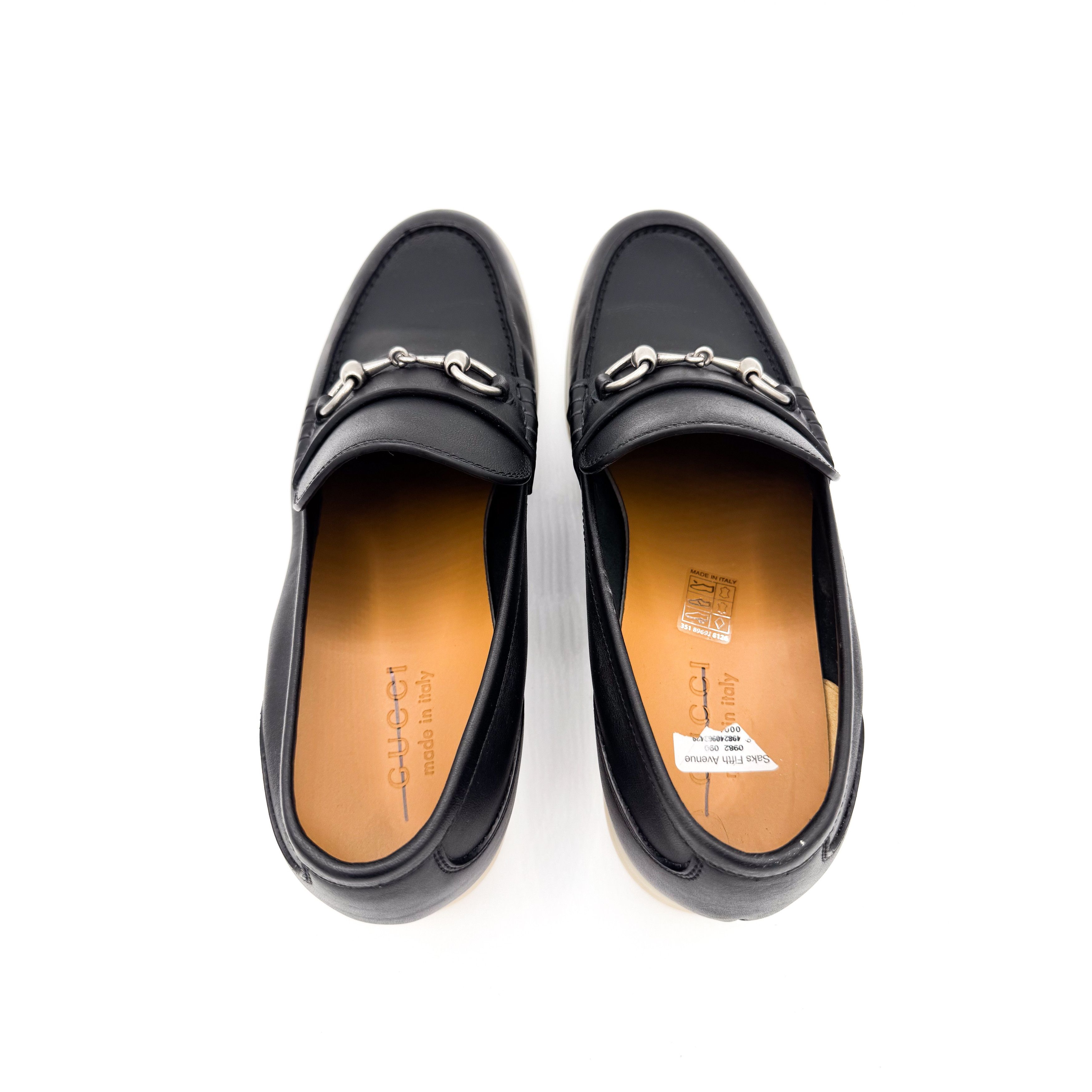 Gucci Gucci Konrad Horsebit Black Leather Loafers Size US 9 / EU 42 - 8 Thumbnail