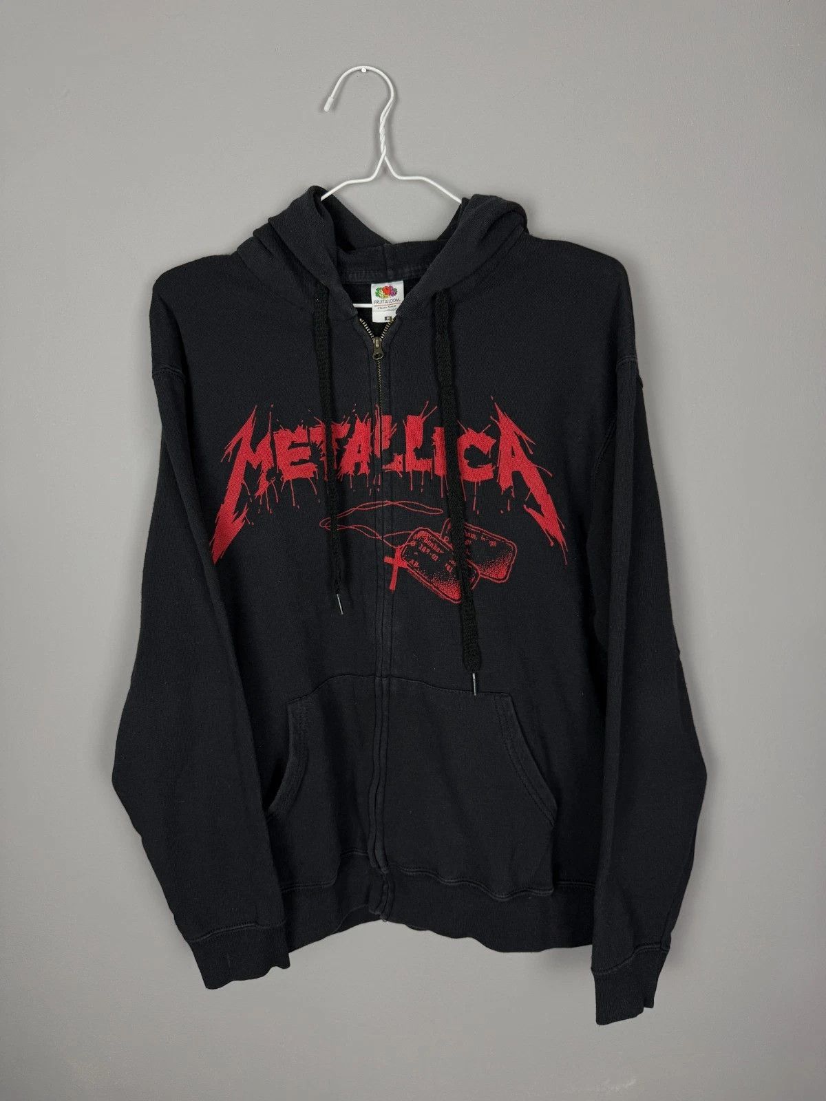Metallica Vintage Metallica Hoodie Skull Graphic Black Band Sweatshirt Size US M / EU 48-50 / 2 - 2 Thumbnail
