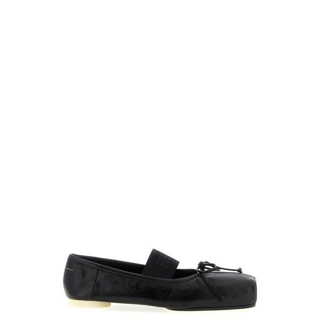 MM6 MAISON MARGIELA Elastic Band Black Ballerina Flats New/A