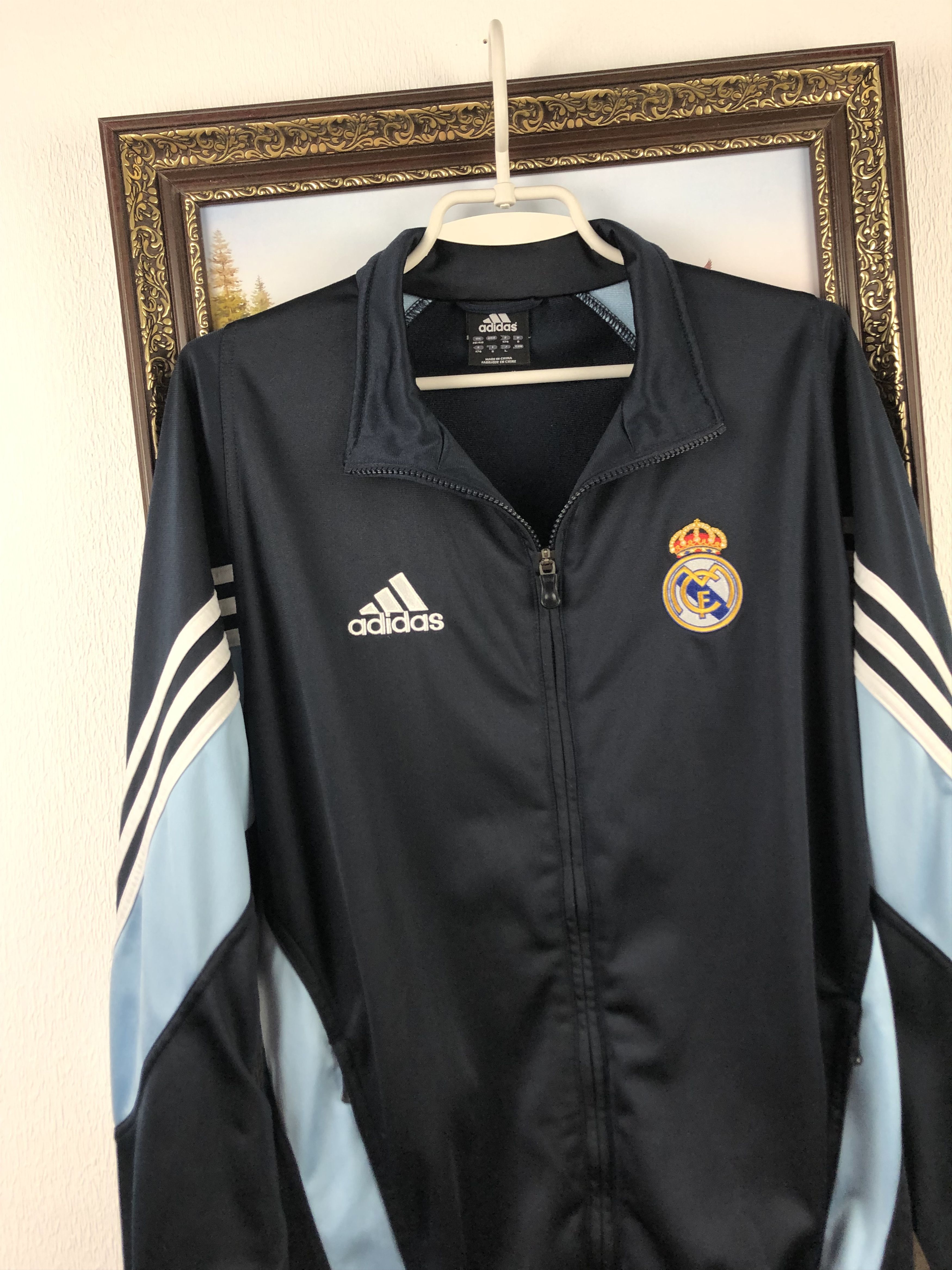 Adidas Vintage Adidas Real Madrid Football Jacket Soccer Track Top Size US M / EU 48-50 / 2 - 3 Thumbnail