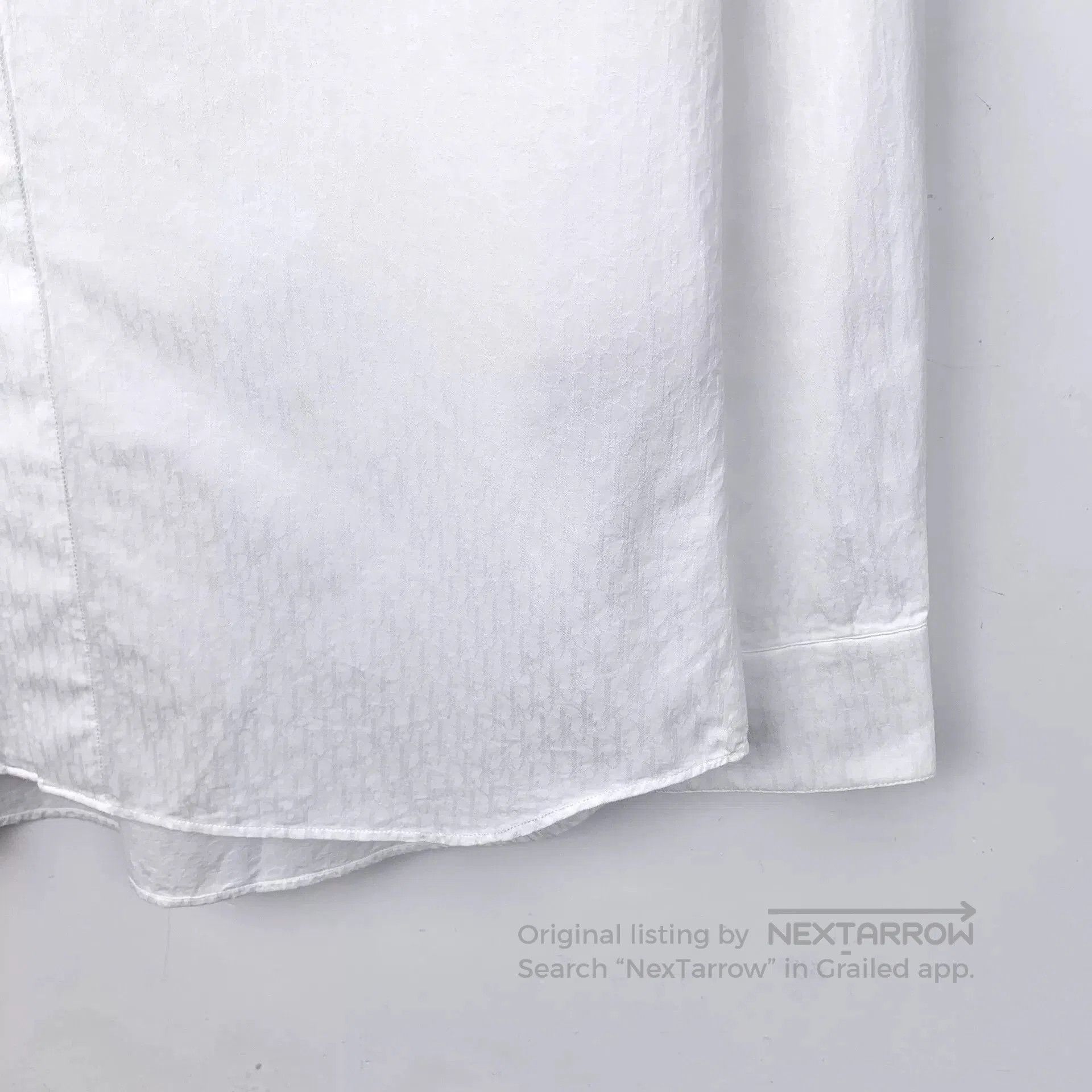 Dior Dior White Logo Monogram Cotton Shirt. Size US M / EU 48-50 / 2 - 4 Thumbnail