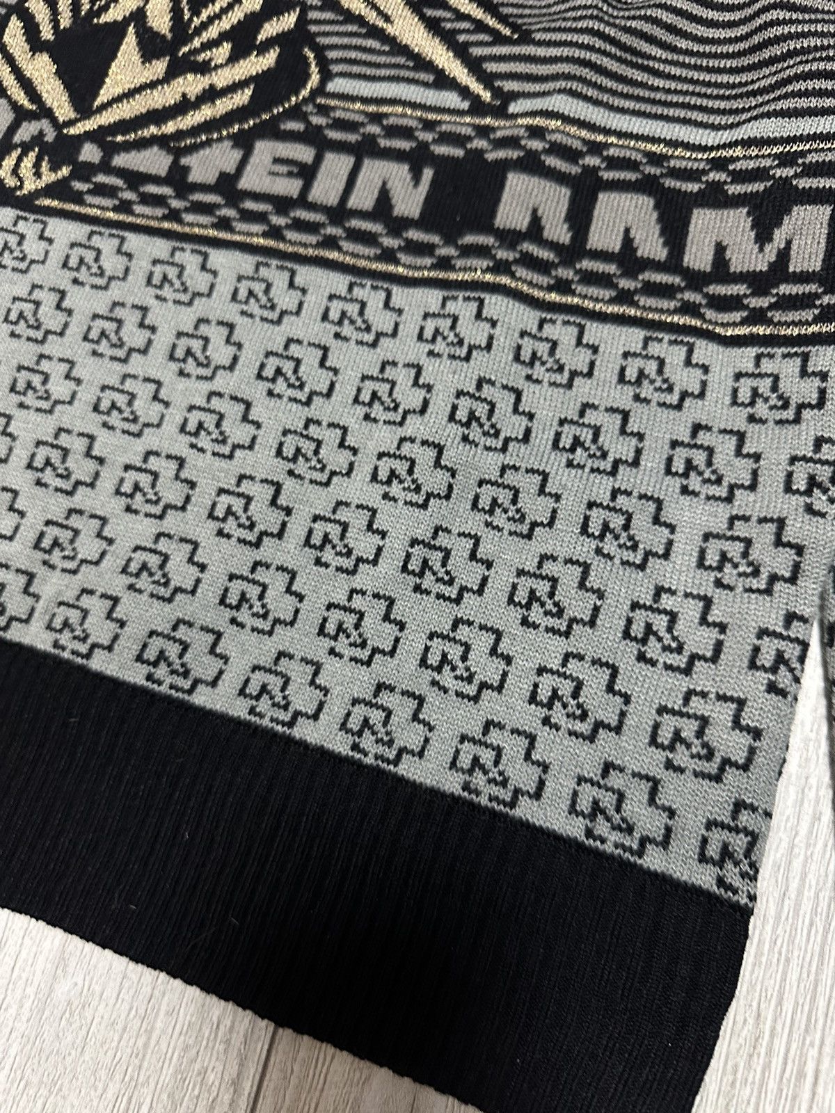 Other VTG Rammstein Rock Band Gray Sweater Center Logo Size US L / EU 52-54 / 3 - 3 Thumbnail
