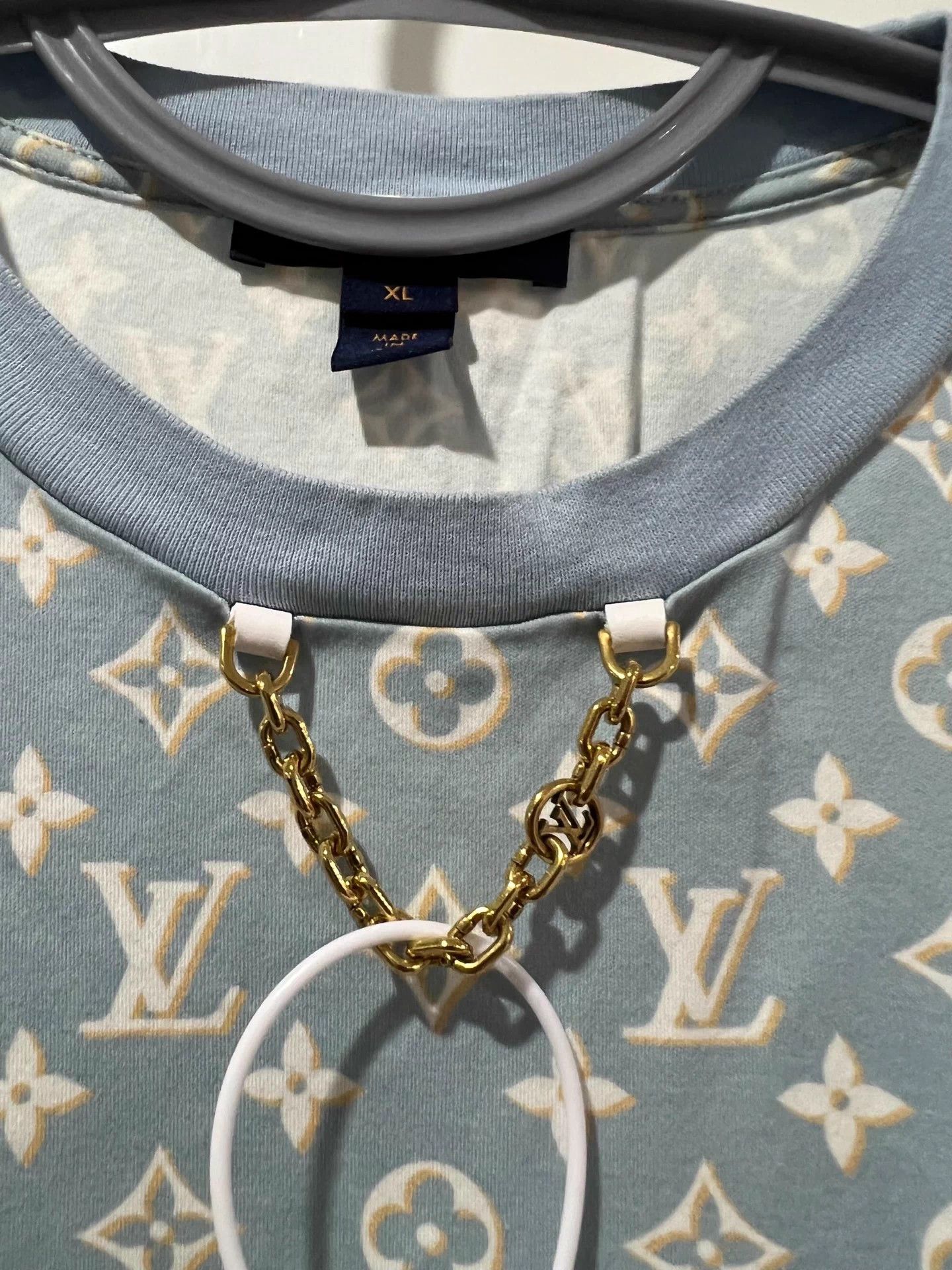 Louis Vuitton LV AOP Chain Detail Dress XL 99 New Size XL / US 12-14 / IT 48-50 - 3 Thumbnail