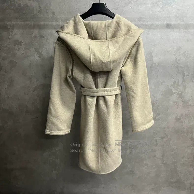 Louis Vuitton Louis Vuitton Khaki solid long-sleeve hooded lace-up midi Size XXS / US 00 / IT 34 - 5 Thumbnail