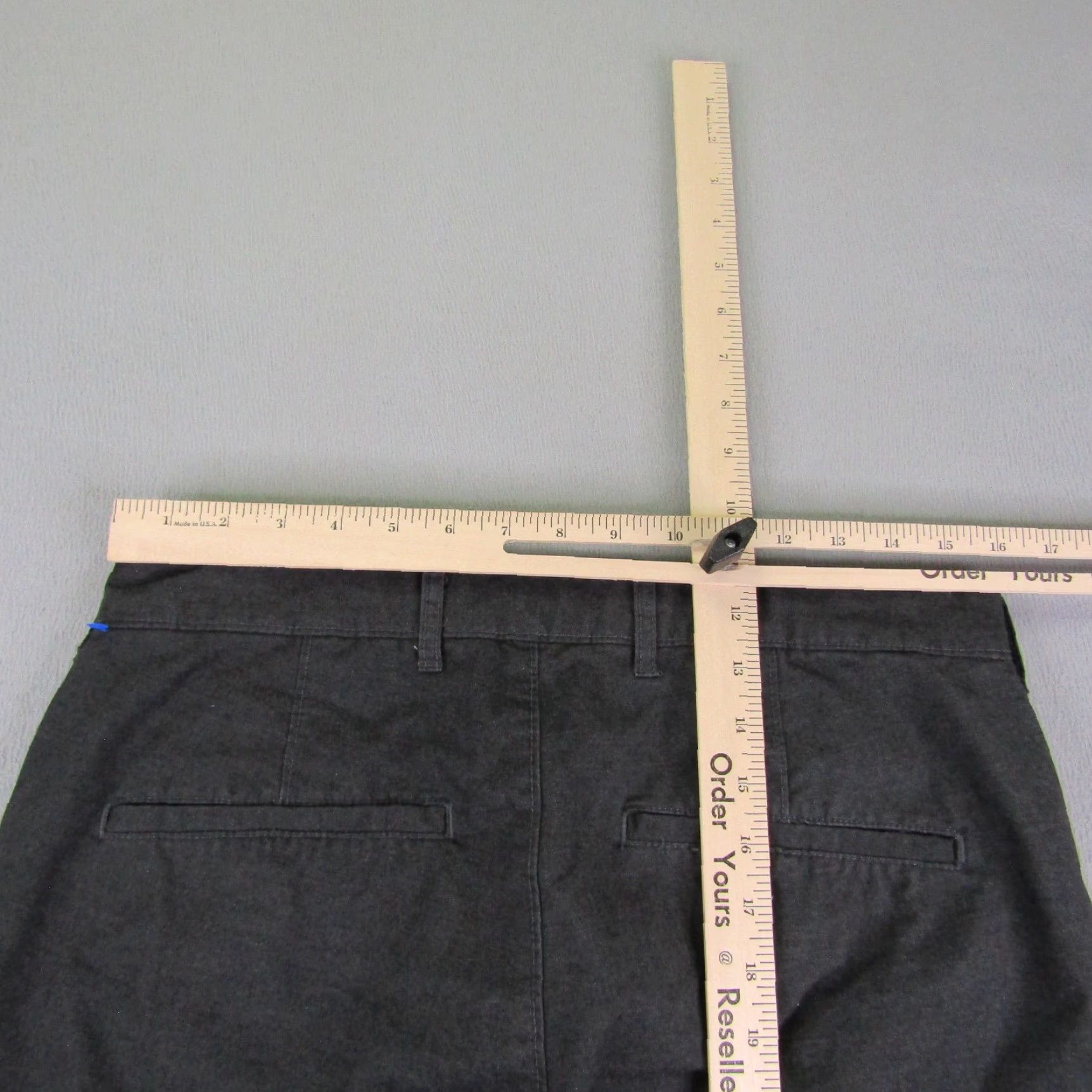 Eleven Paris VINTAGE Eleven Paris Pants Mens Regular Fit Chino Cotton Blend Gray 31x32 Casual Office Size US 31 - 7 Thumbnail