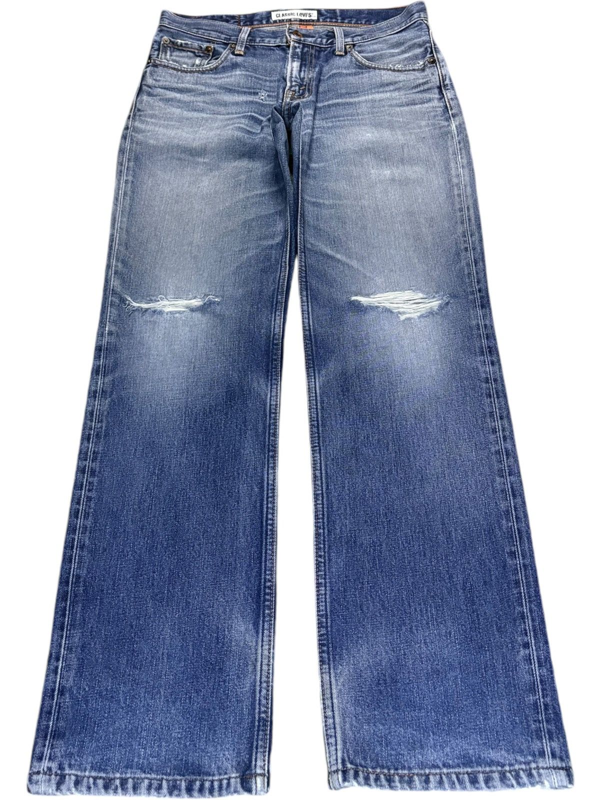 Levi's Vintage 90s Levis 502 Faded Wash Distressed Loose Jeans Size US 32 / EU 48 - 1 Thumbnail
