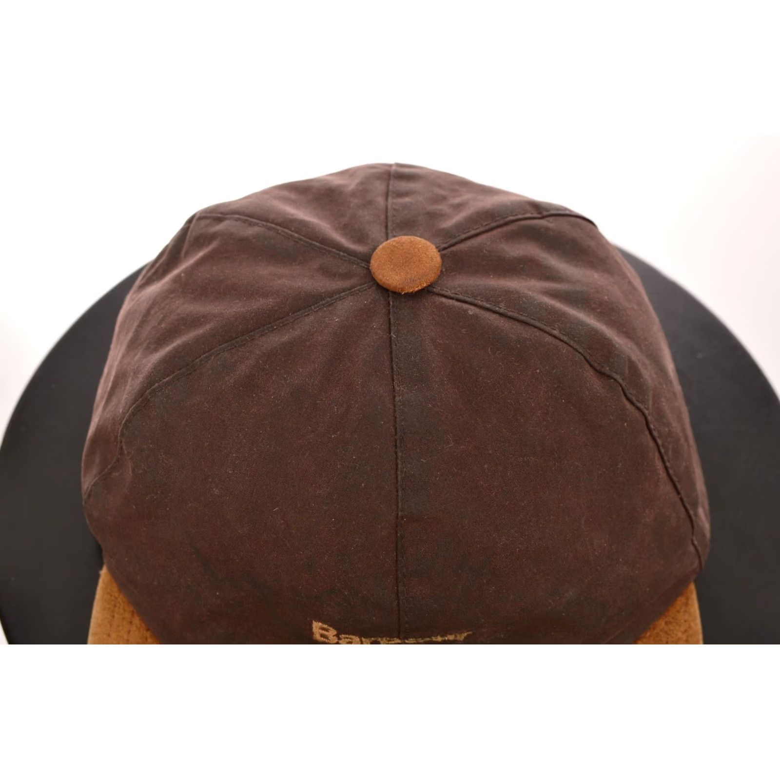 Barbour Barbour Wax Cotton Suede Cap Men One Size Made in England Brown Baseball Cap OS 0075 Size ONE SIZE - 4 Thumbnail