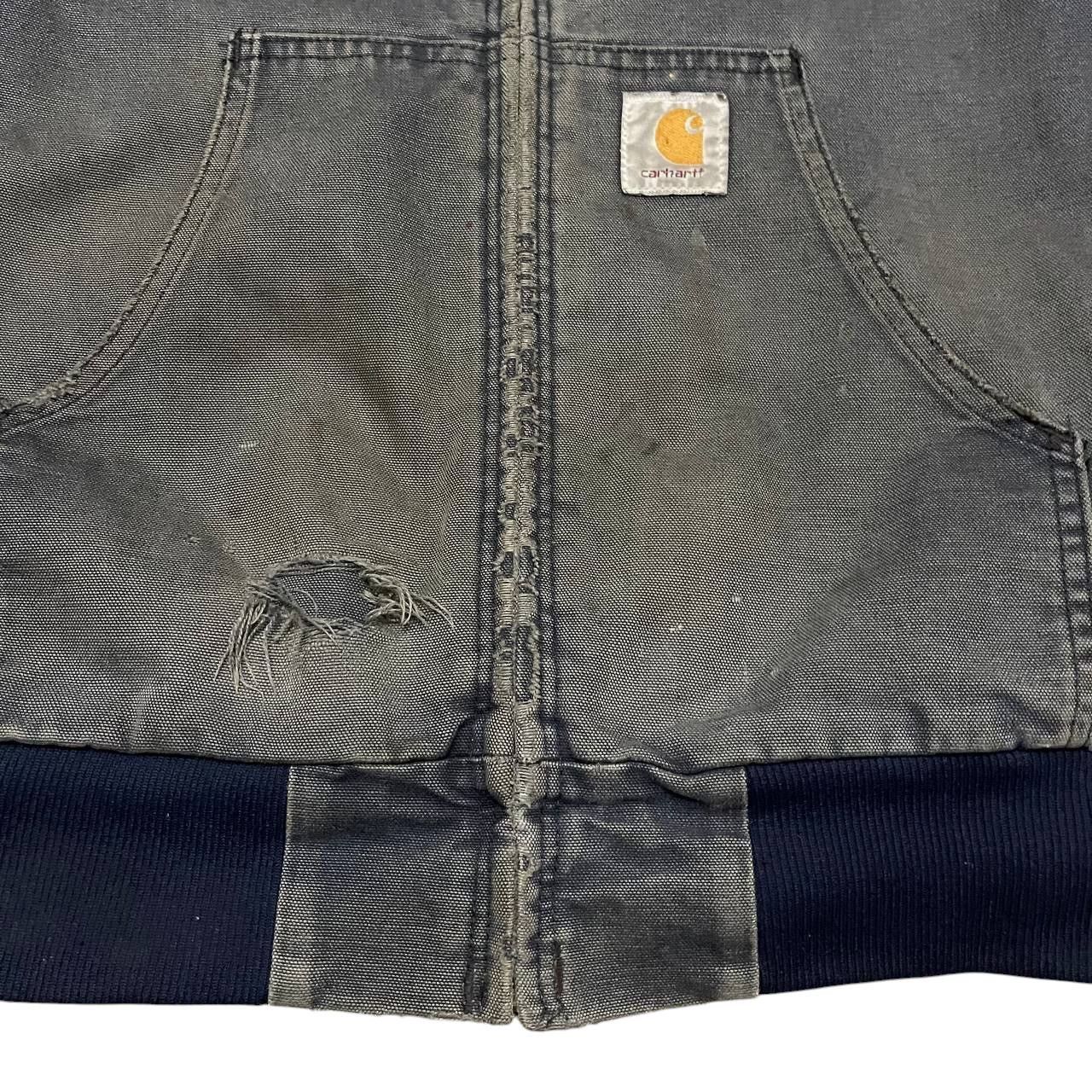 Carhartt Vintage Carhartt Active Jacket Distressed Denim Sunfaded Size US L / EU 52-54 / 3 - 8 Thumbnail