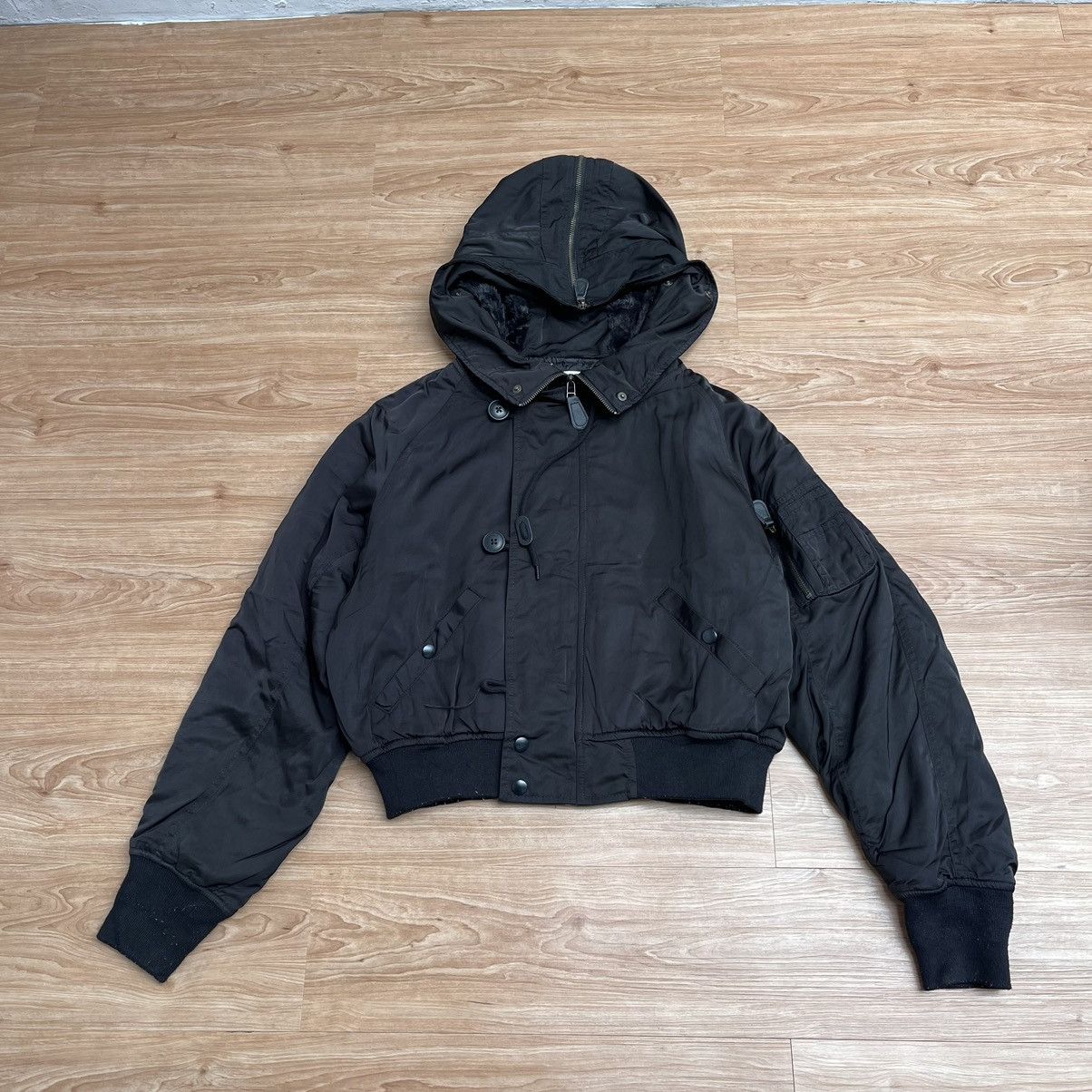 Japanese Brand Y2K Bomber Jacket Hooded by AZUL Size M / US 6-8 / IT 42-44 - 10 Thumbnail