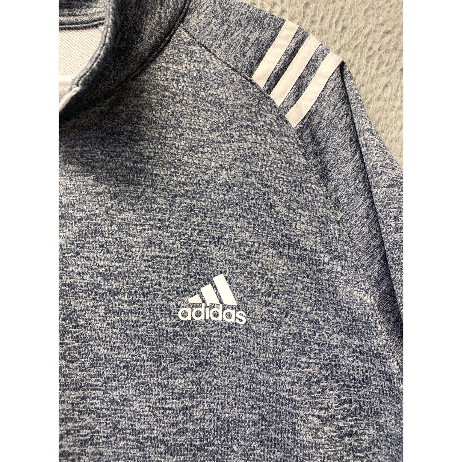 Adidas VINTAGE Adidas Sweatshirt Pullover Mens 2XL Activewear Long Sleeve Gray Lightweight Casual 1/4 Zip Men Size US XXL / EU 58 / 5 - 2 Thumbnail