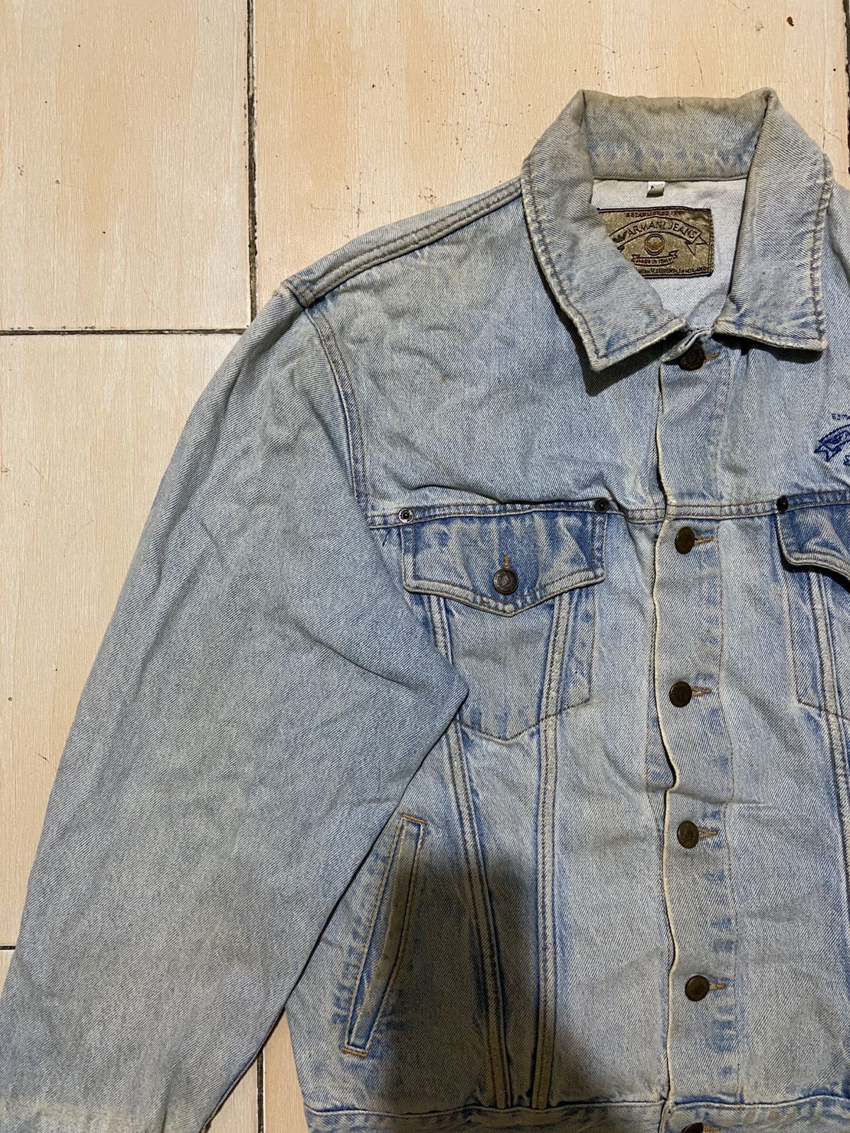Emporio Armani × If Six Was Nine × Vintage Distressed Thrashed 90s Armani Jeans Denim Size US M / EU 48-50 / 2 - 2 Thumbnail