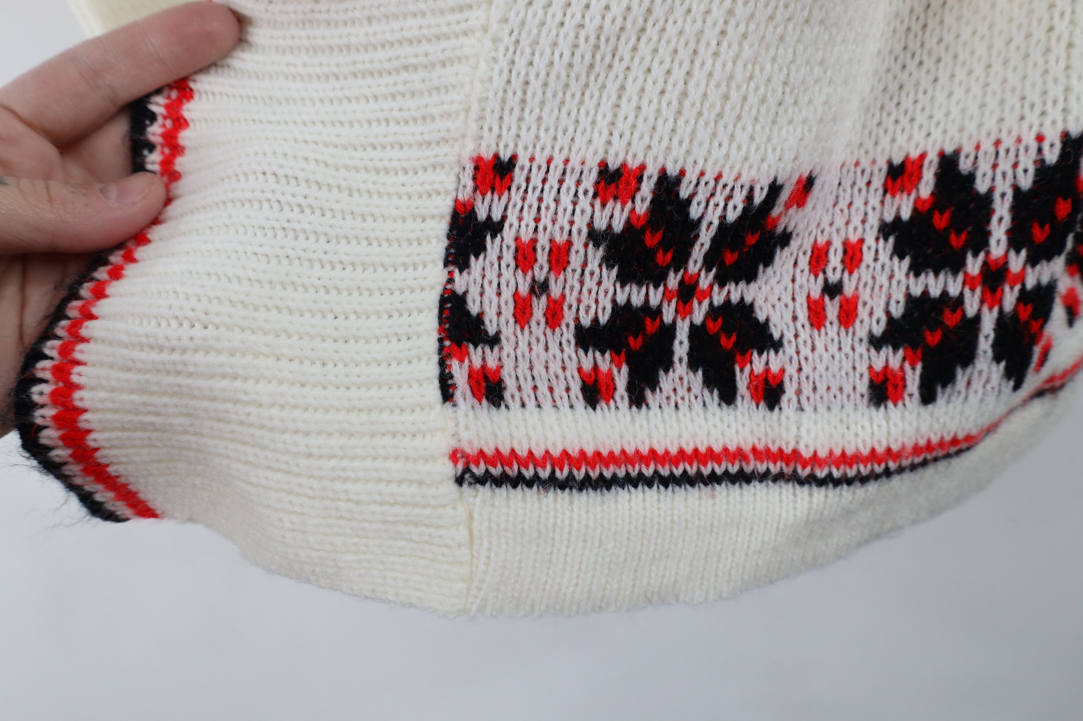 Vintage Vintage 60s 70s Knit Belted Shawl Cardigan Sweater USA Size L / US 10 / IT 46 - 7 Thumbnail