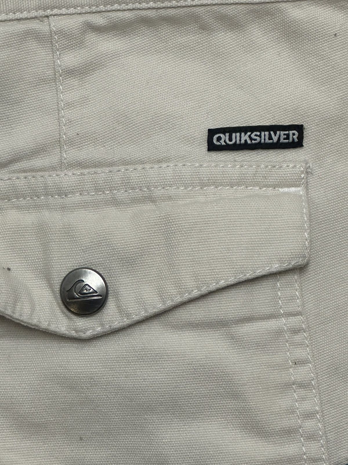 Quiksilver Quicksilver Canvas Striped Shorts - Nike Roxy Beach Size US 34 / EU 50 - 5 Thumbnail