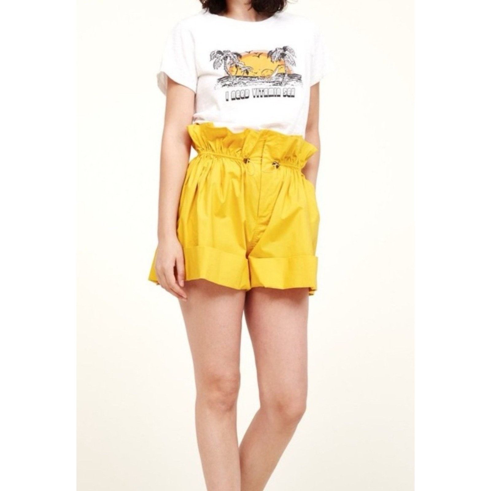 sea New York balloon drawstring shorts High Rise Cuffed 2