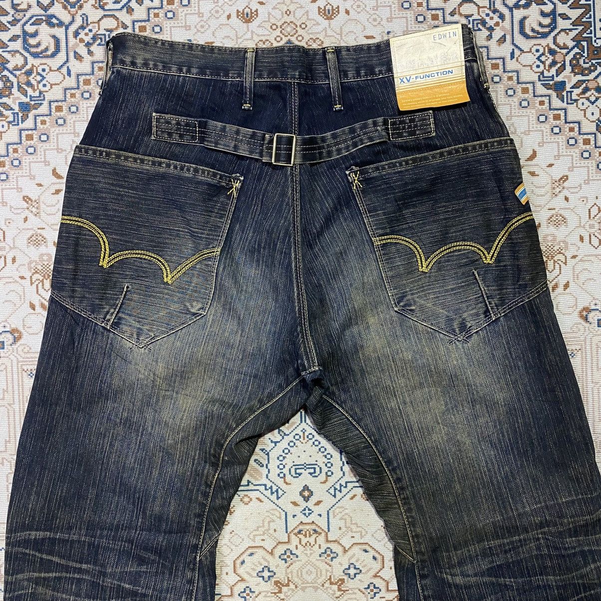 Edwin × If Six Was Nine × Le Grande Bleu (L.G.B.) 2000s Y2K Edwin XV-Function Jeans With Buckleback Size US 30 / EU 46 - 3 Thumbnail