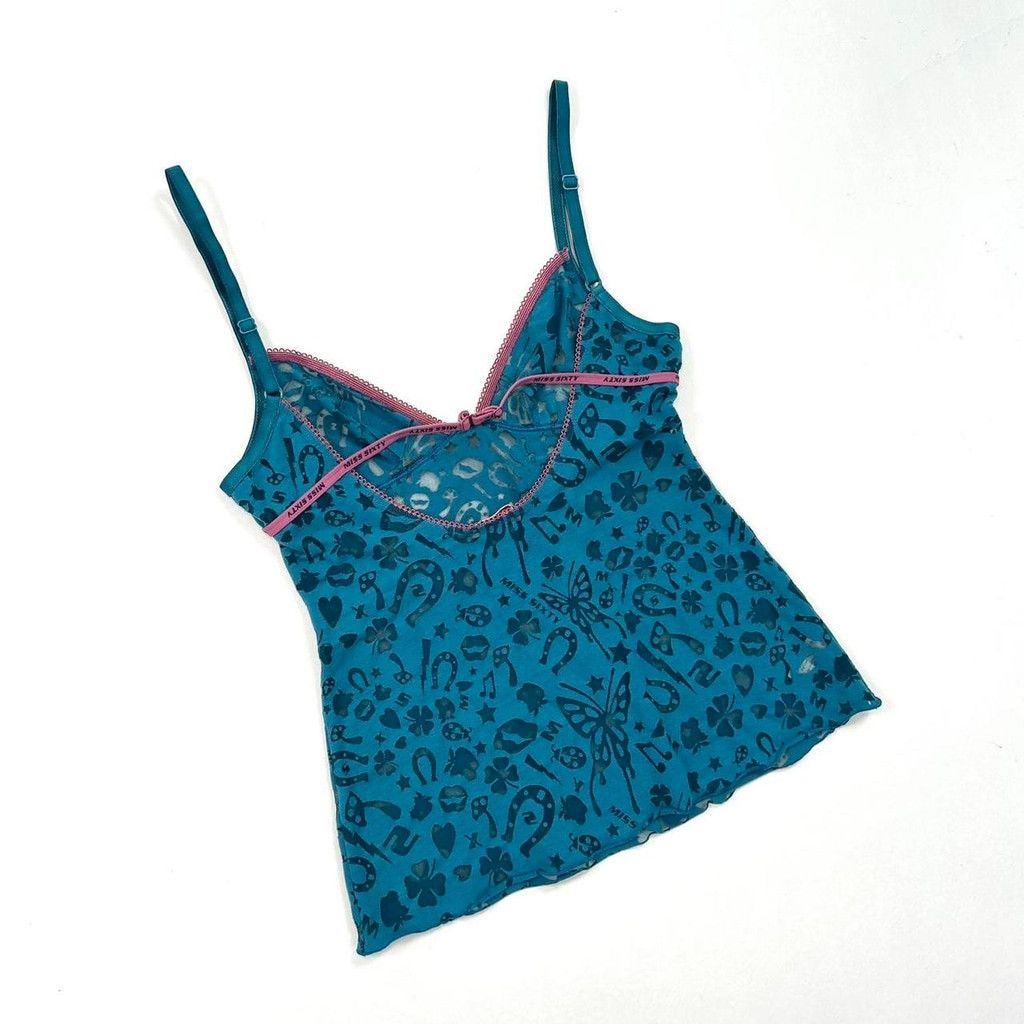 Miss Sixty y2k Miss Sixty blue 'lucky' tank top Size M / US 6-8 / IT 42-44 - 3 Thumbnail